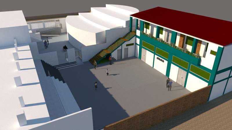 Building Expansion Rendering – Front View